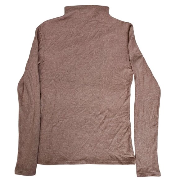 Express Light Pink Rhinestone Embellished Mock Neck Sweater Women's Size Medium - Picture 4 of 13